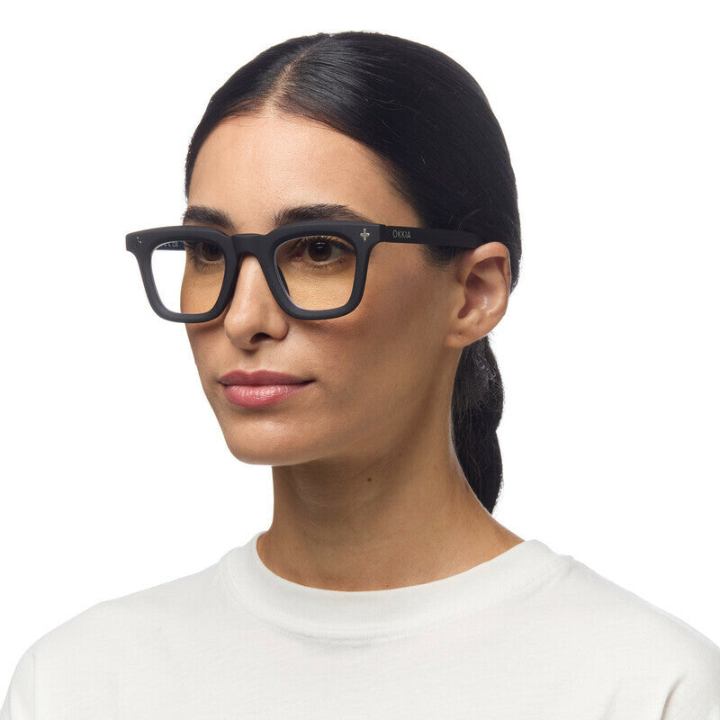 OKKIA Firenze Occhiali da Lettura Unisex Nero +2.00
