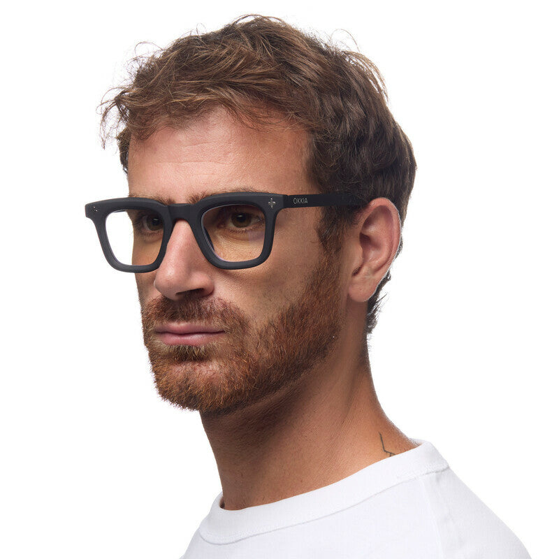 OKKIA Firenze Occhiali da Lettura Unisex Nero +2.50