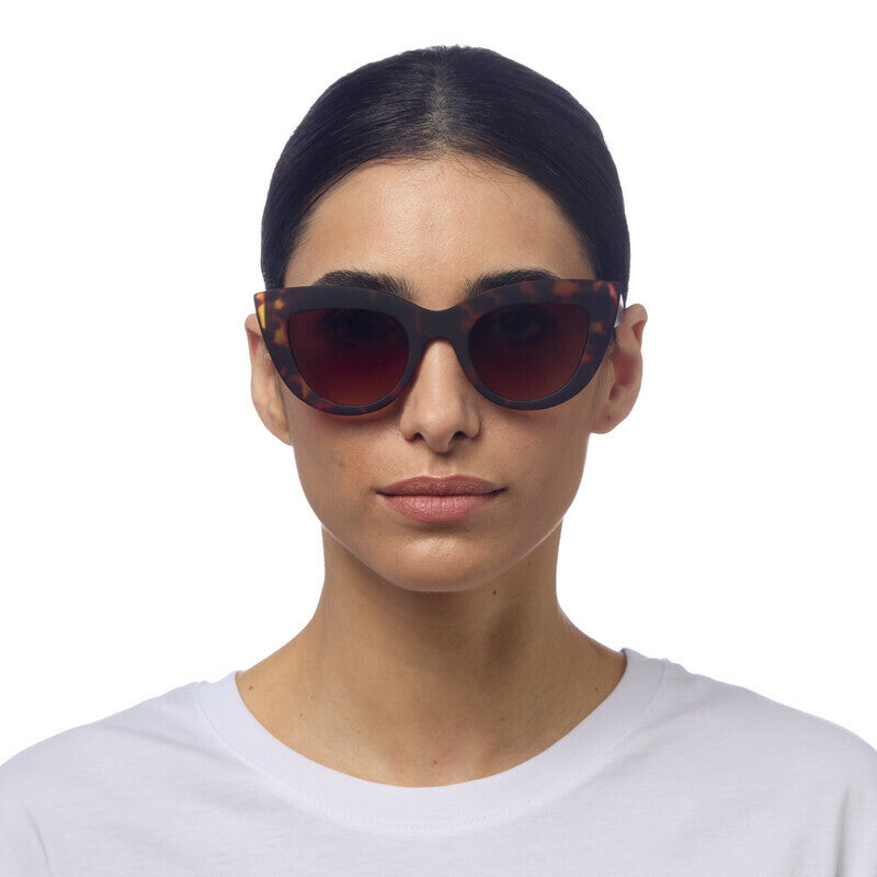 OKKIA Claudia Occhiali da Sole Donna Big Cat Eye Avana