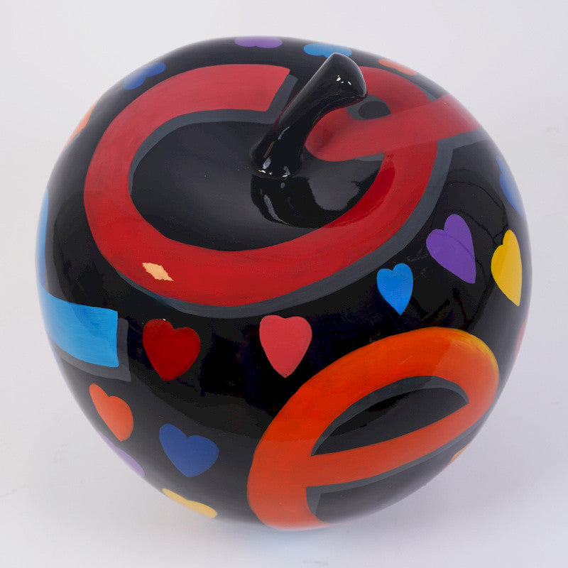 DRIMMER Love Mela Decorativa Nera 50cm Poliresina