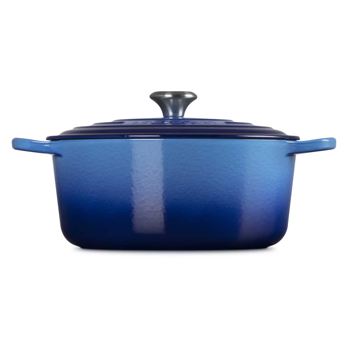 LE CREUSET Cocotte Rotonda Evolution 28cm Azure Blu Ghisa Vetrificata