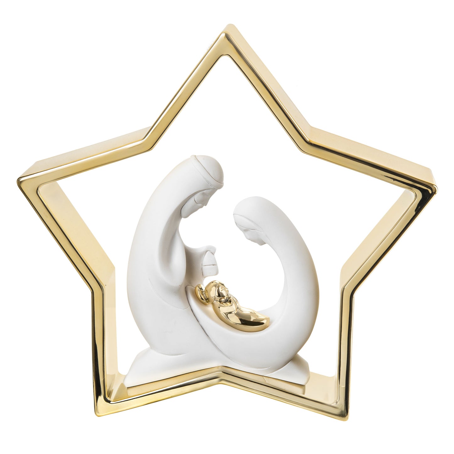 BONGELLI PREZIOSI Nativita' Presepe Stella Natale 28cm Oro Marmorino