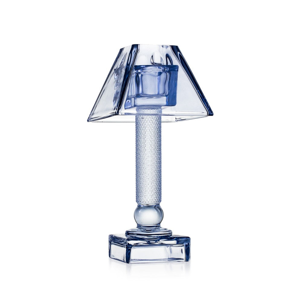 EMÒ ITALIA Luxor Square Candeliere in Vetro con Paralume Blu 24cm