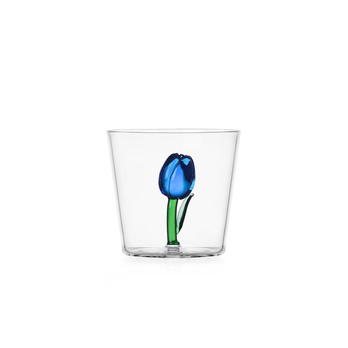 ICHENDORF Botanica Tumbler Bicchieri con Tulipani Set 4 Pezzi 350ml Vetro Borosilicato
