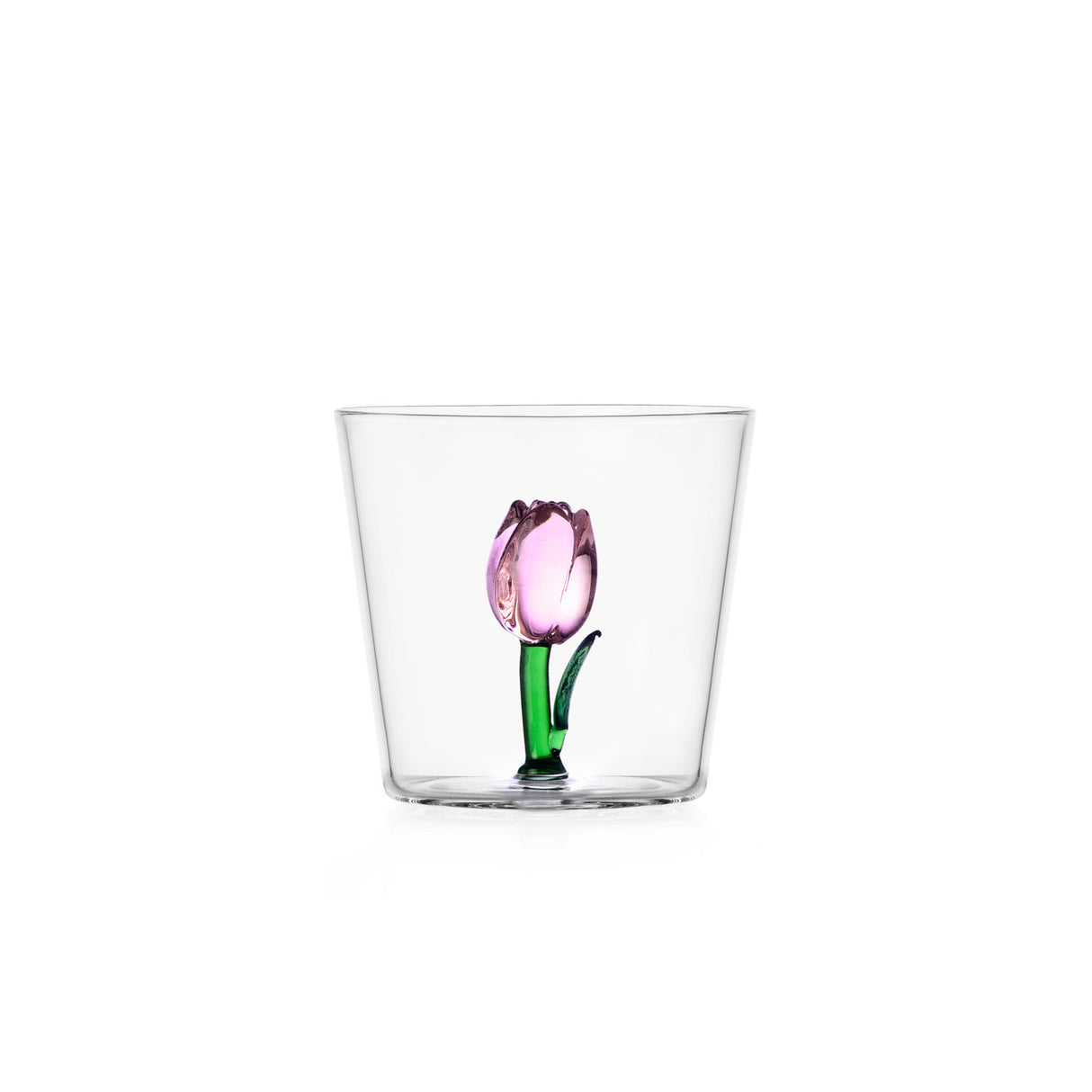 ICHENDORF Botanica Tumbler Bicchieri con Tulipani Set 4 Pezzi 350ml Vetro Borosilicato
