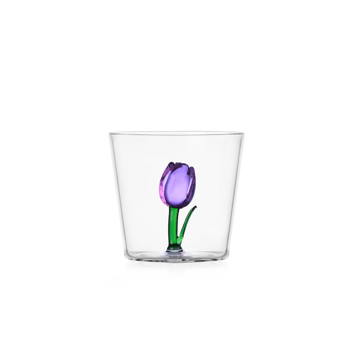 ICHENDORF Botanica Tumbler Bicchieri con Tulipani Set 4 Pezzi 350ml Vetro Borosilicato
