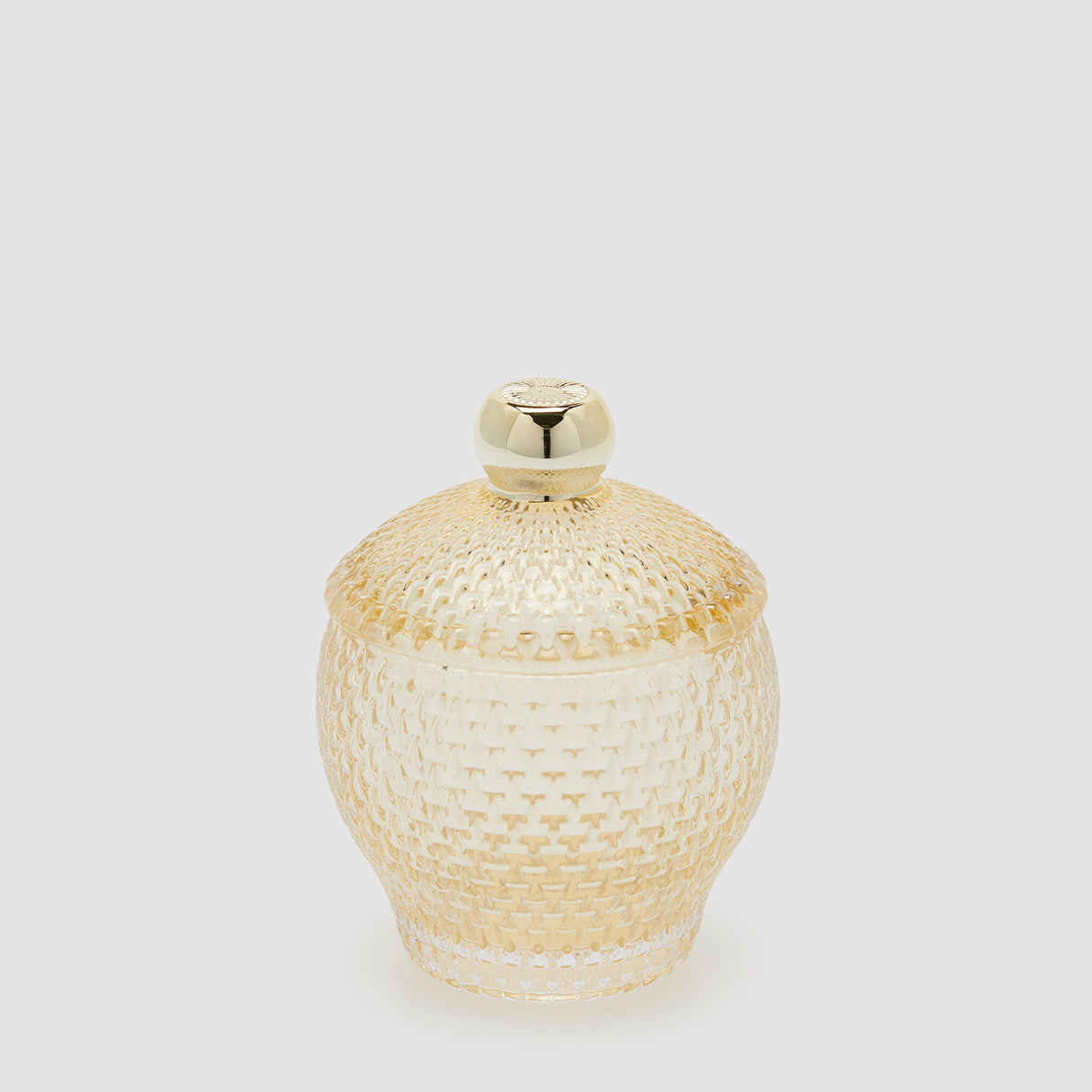 EDG Enzo De Gasperi Scatola Contenitore Micro Quadretti 14,5x10,5cm Giallo Vetro