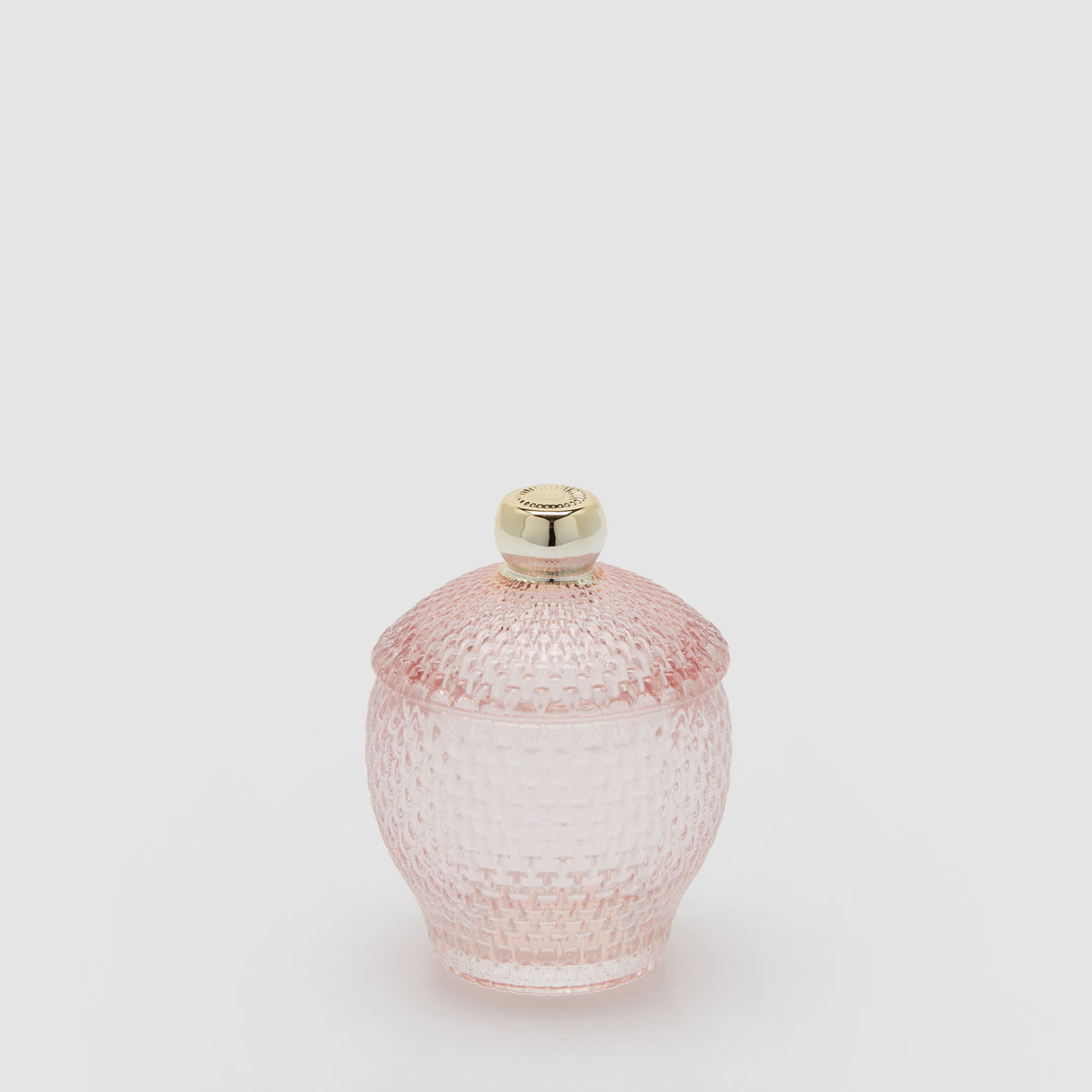 EDG Enzo De Gasperi Scatola Contenitore Micro Quadretti 11,5x8,5cm Rosa Vetro