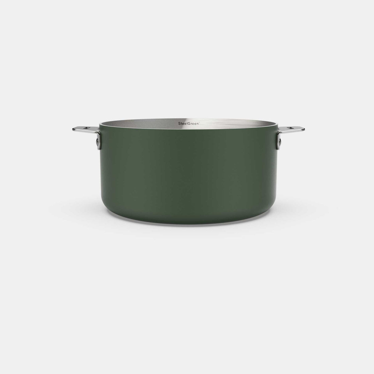COOKUT La Meravigliosa Pentola Casseruola con Manici 20cm Verde Acciaio Inox
