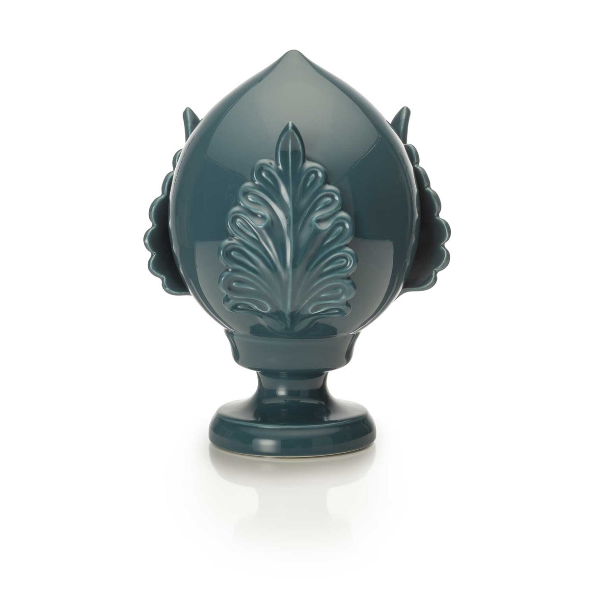 Pumo pugliese Palais Royal in ceramica blu ottanio 20 cm
