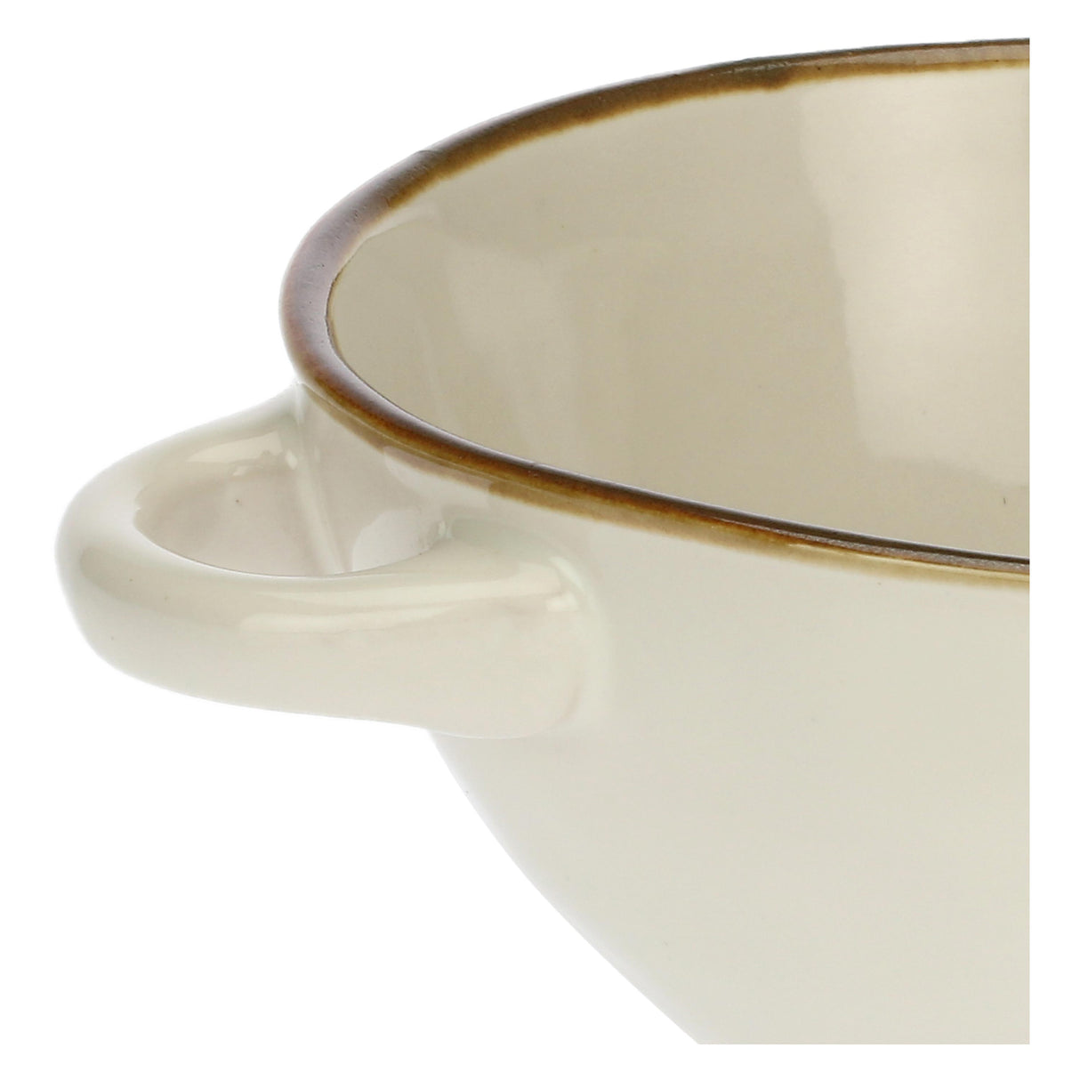 ROSE & TULIPANI Concerto Avorio Ciotola Zuppa con Manici 600ml Stoneware