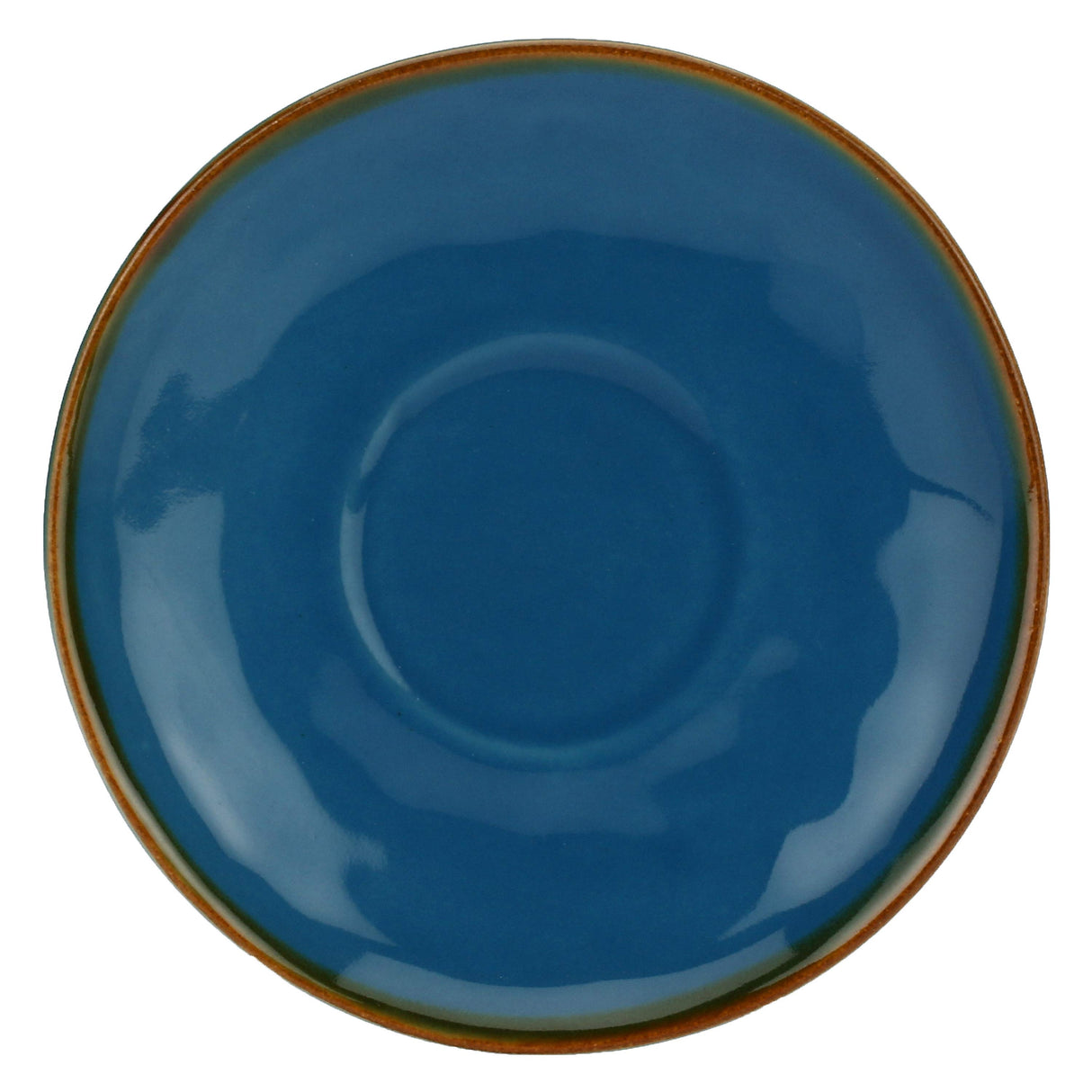 ROSE & TULIPANI Tazza Tazzina Caffè con Piattino Blu Avio 90ml Stoneware