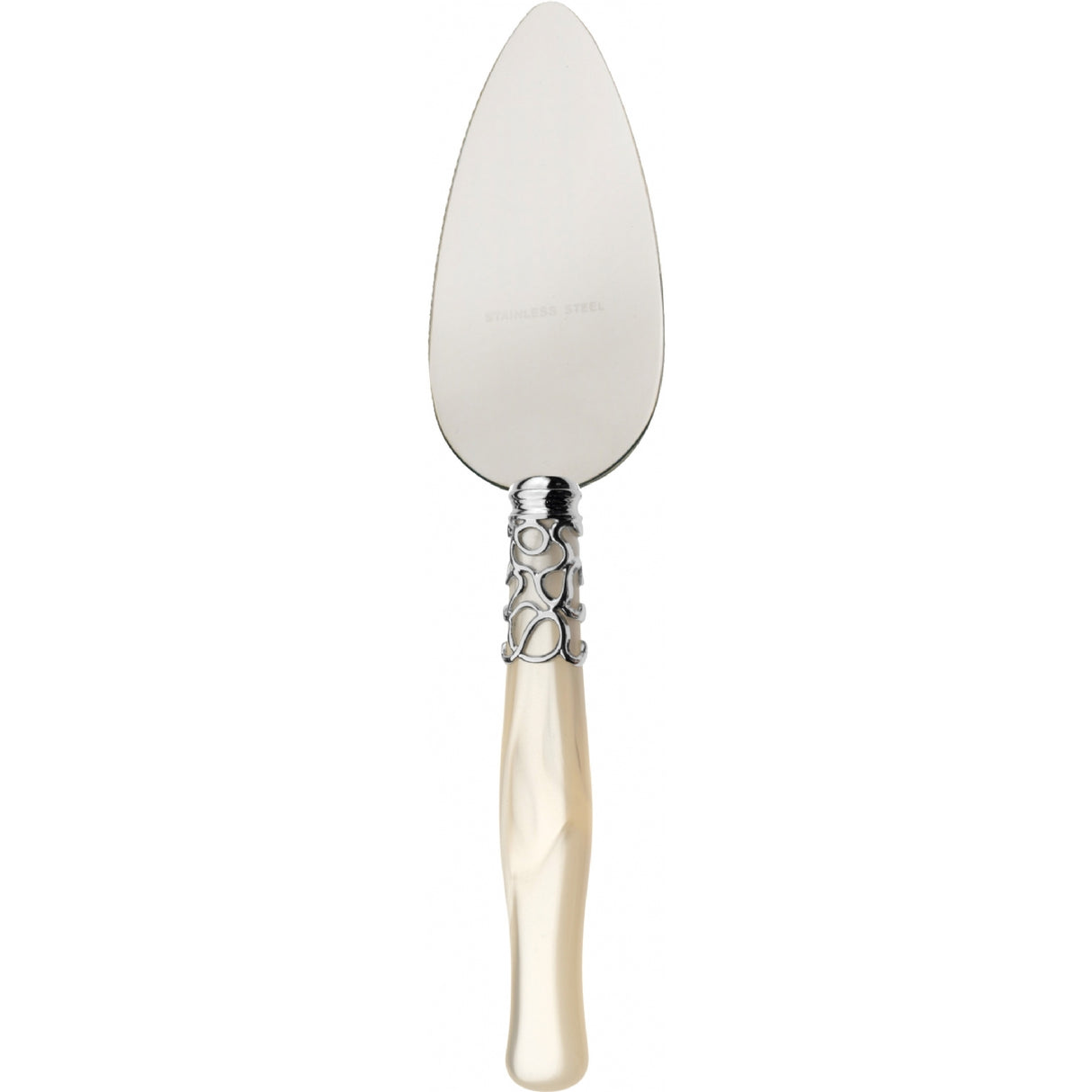 BUGATTI Selene Coltello Formaggi Manico Avorio Madreperla Acciaio Inox 19,5cm