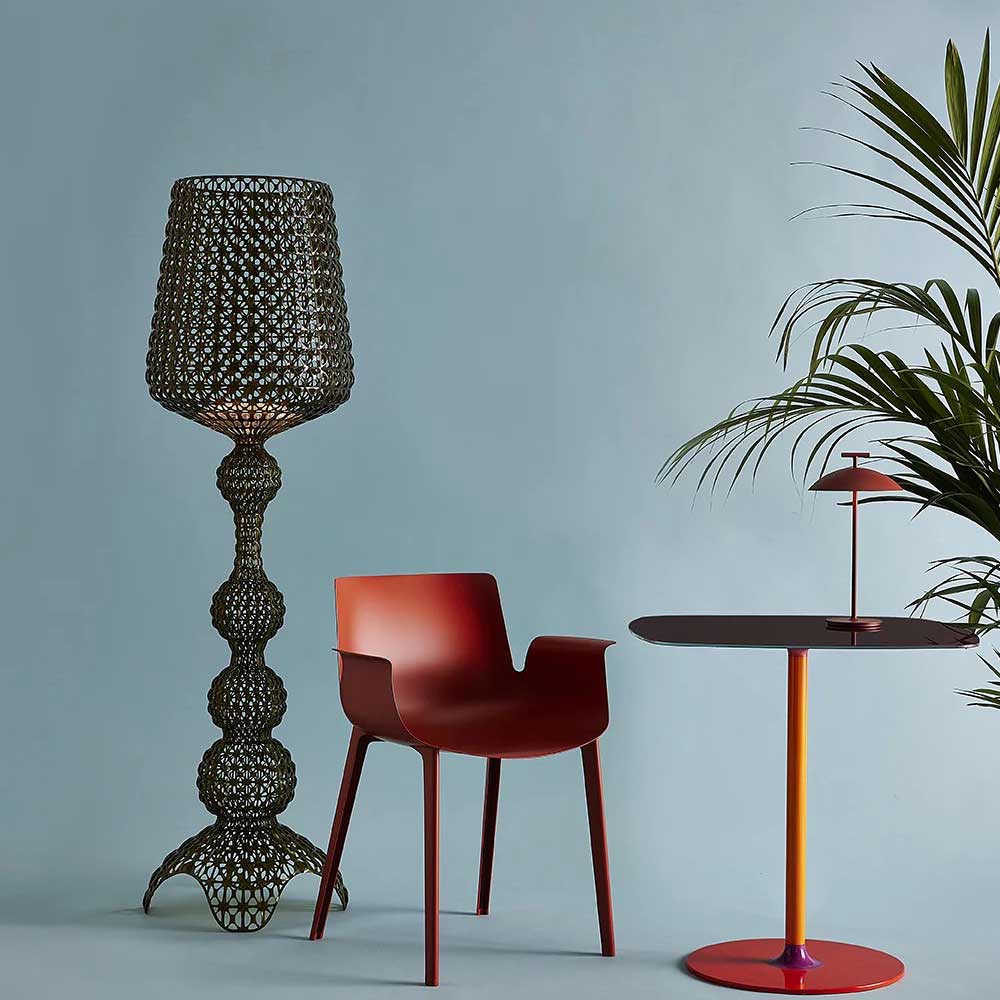 KARTELL Kabuki Indoor Lampada da Terra Piantana Nero 50x166cm