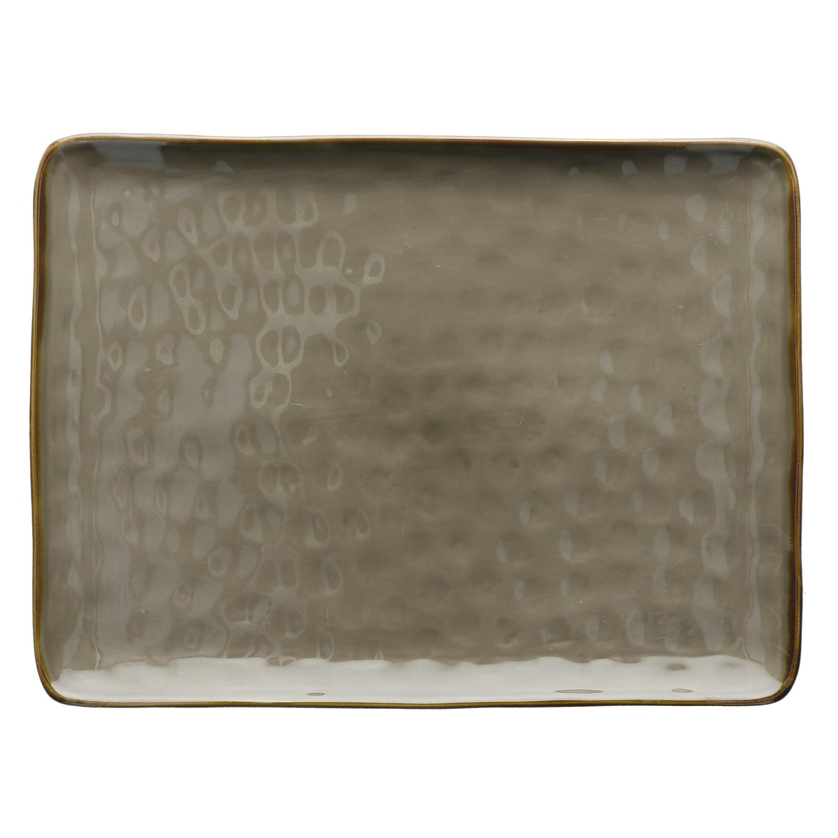 ROSE & TULIPS Concerto Tray Gray Dove 36 x 26.5 cm Stoneware R134203626