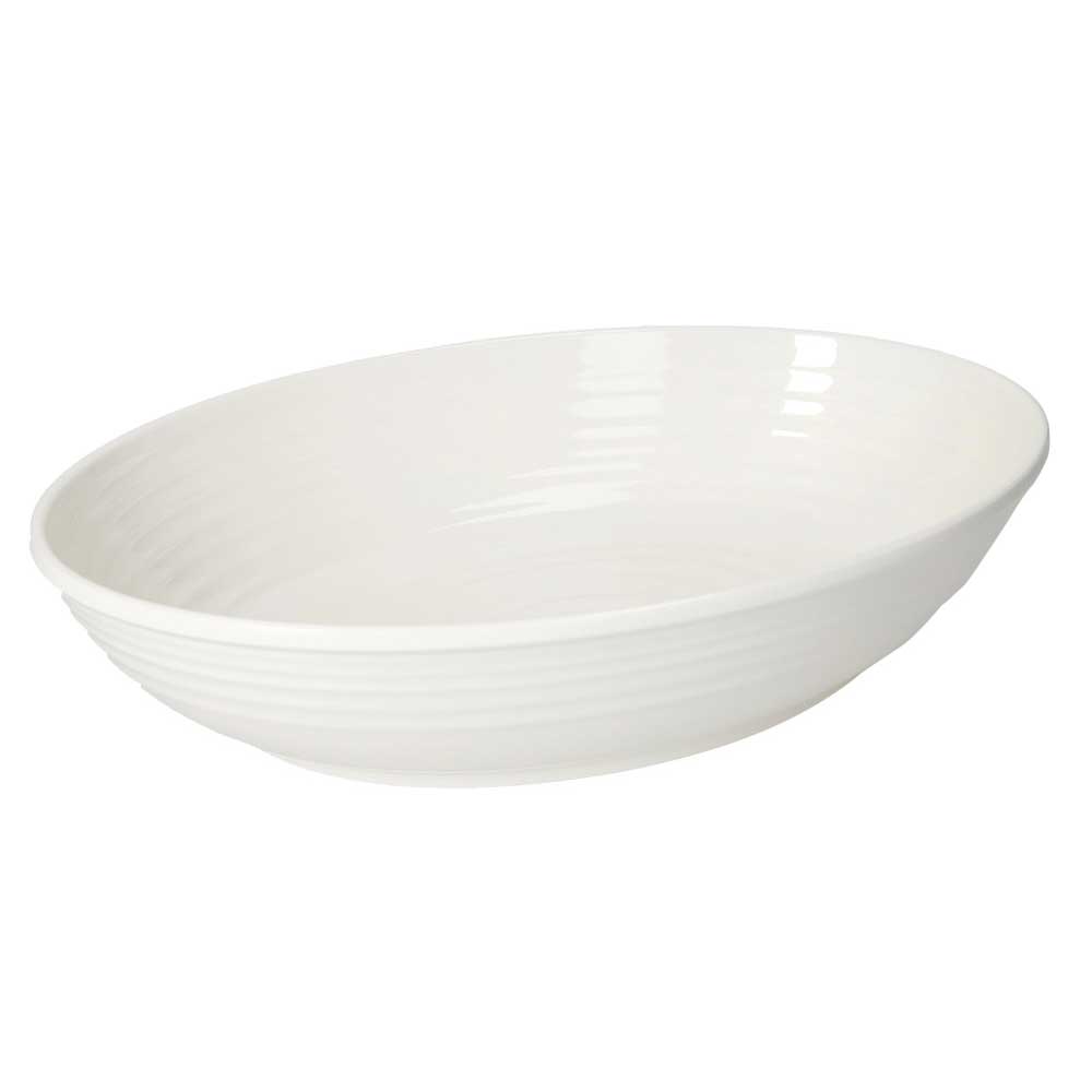 BRANDANI Ciotola Ovale Evergreen Melamina 33x23cm Bianco