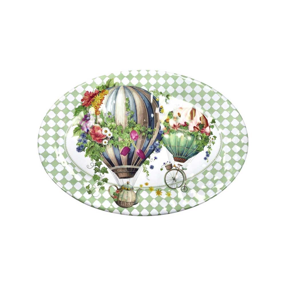 BRANDANI Vassoio Ovale Wonderland Melamina 50x35,5cm