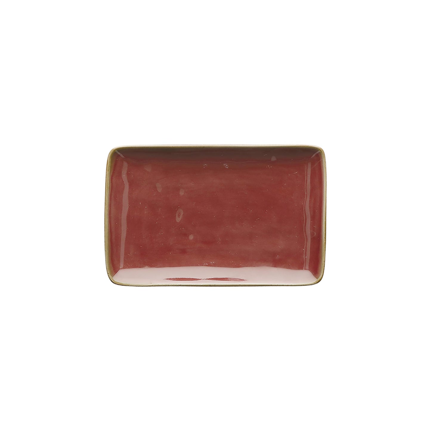 ROSE & TULIPANI Concerto Vassoio Rosso Malaga 20 x 13cm Stoneware R134502013