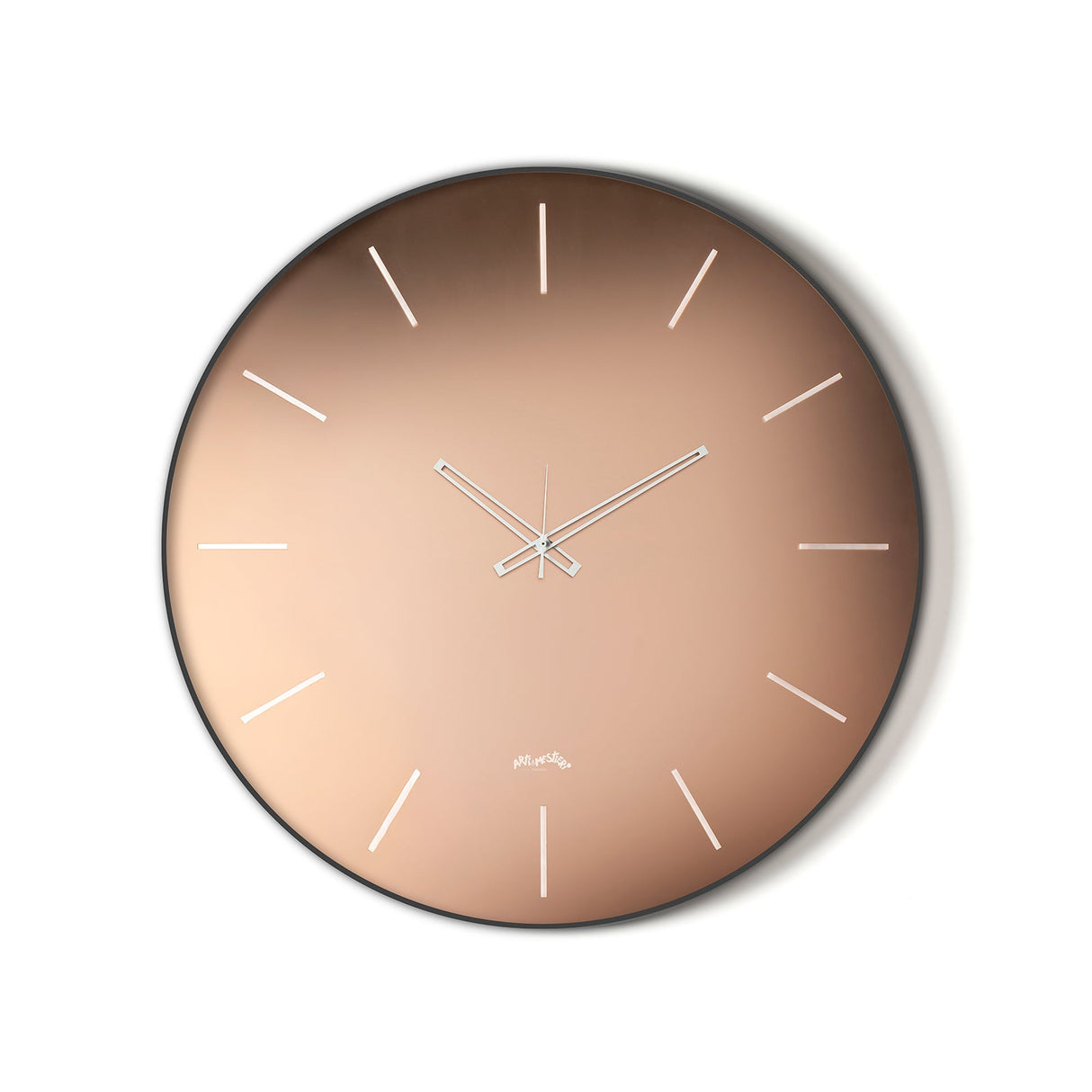 ARTI & MESTIERI Orologio da Parete Giotto 45cm Nero | Velour Luxe Rosa