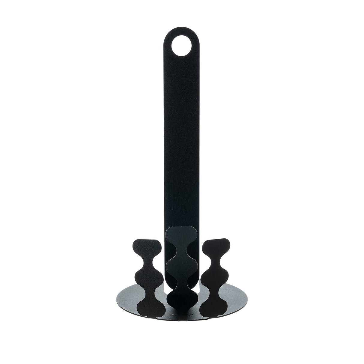 ARTI & MESTIERI Porta Rotolo da Cucina Nori 15x30cm Nero