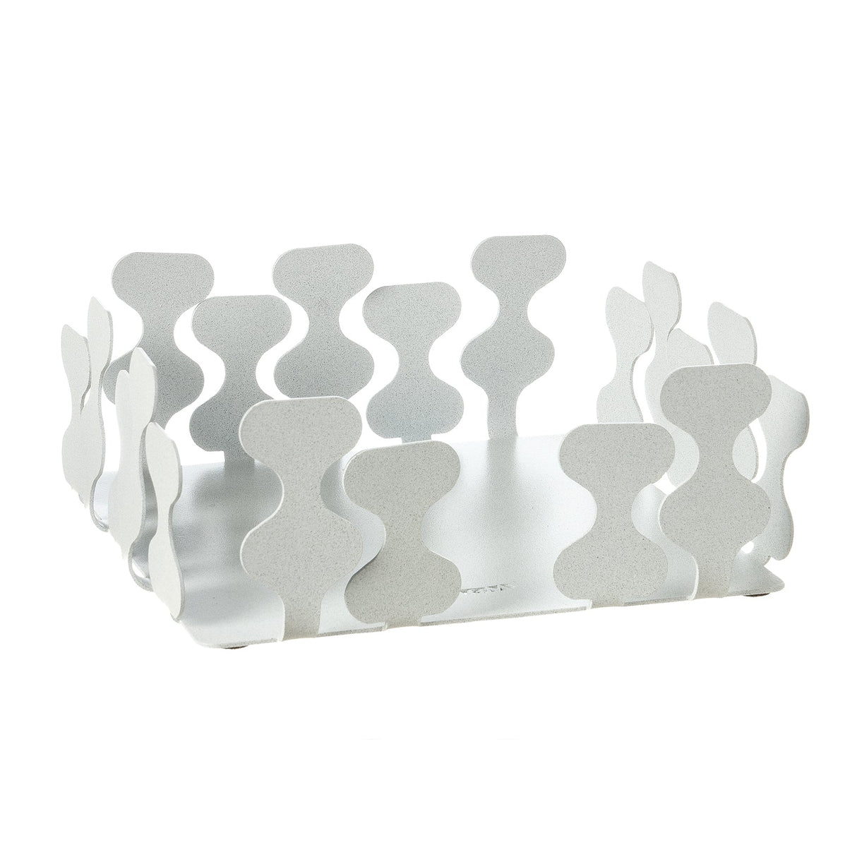 Portatovaglioli Nori Arti & Mestieri in resina effetto marmo bianco 17x7 cm