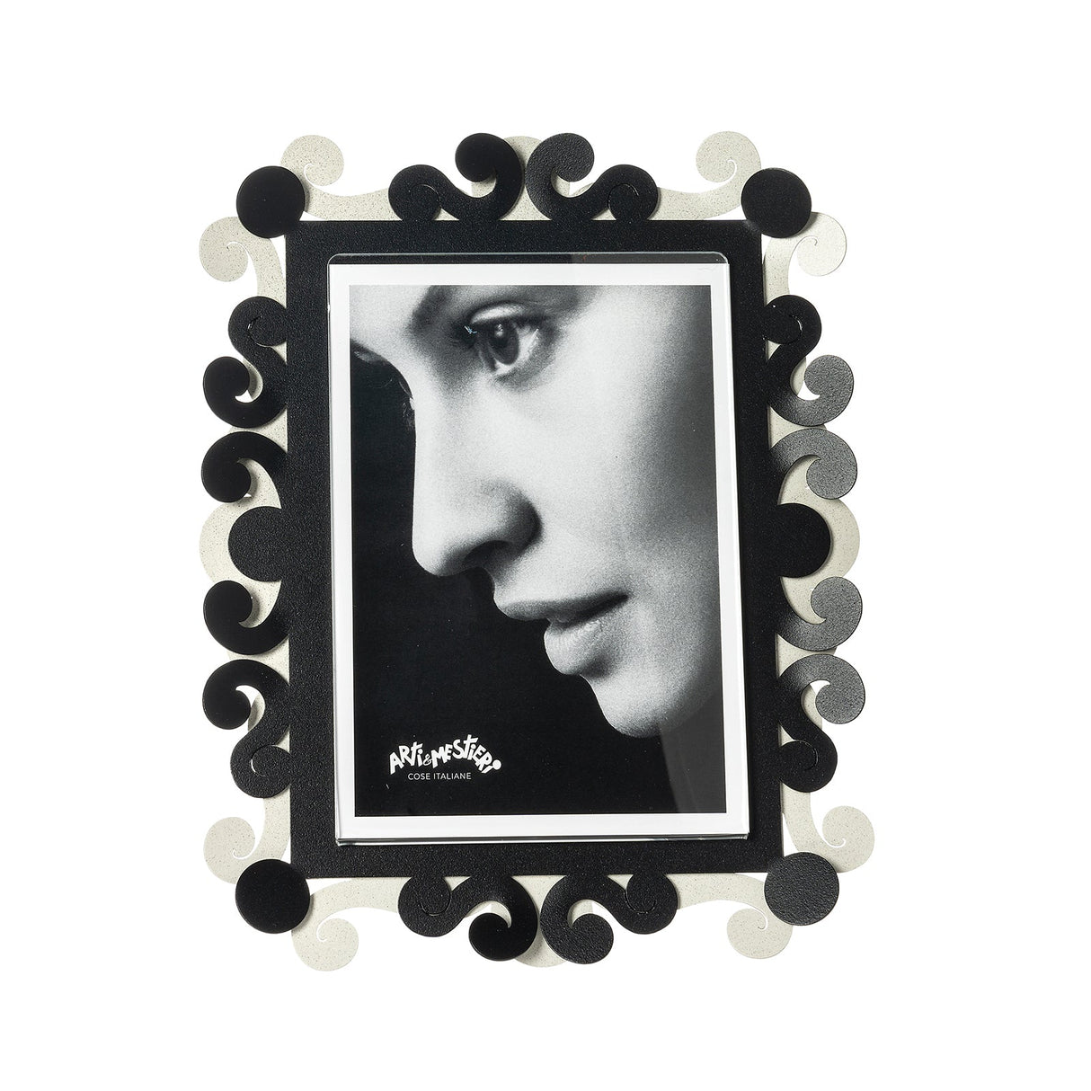 ARTI & MESTIERI Portafoto Koko Grande Formato 13x18cm Avorio | Nero