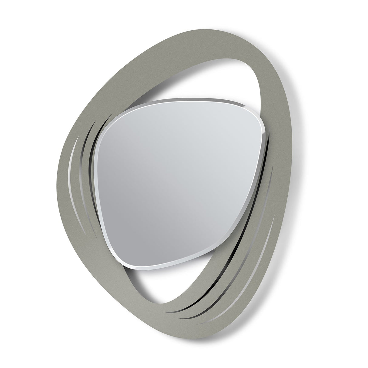 ARTI & MESTIERI Specchio da Parete Strava 75,5x100cm Fango