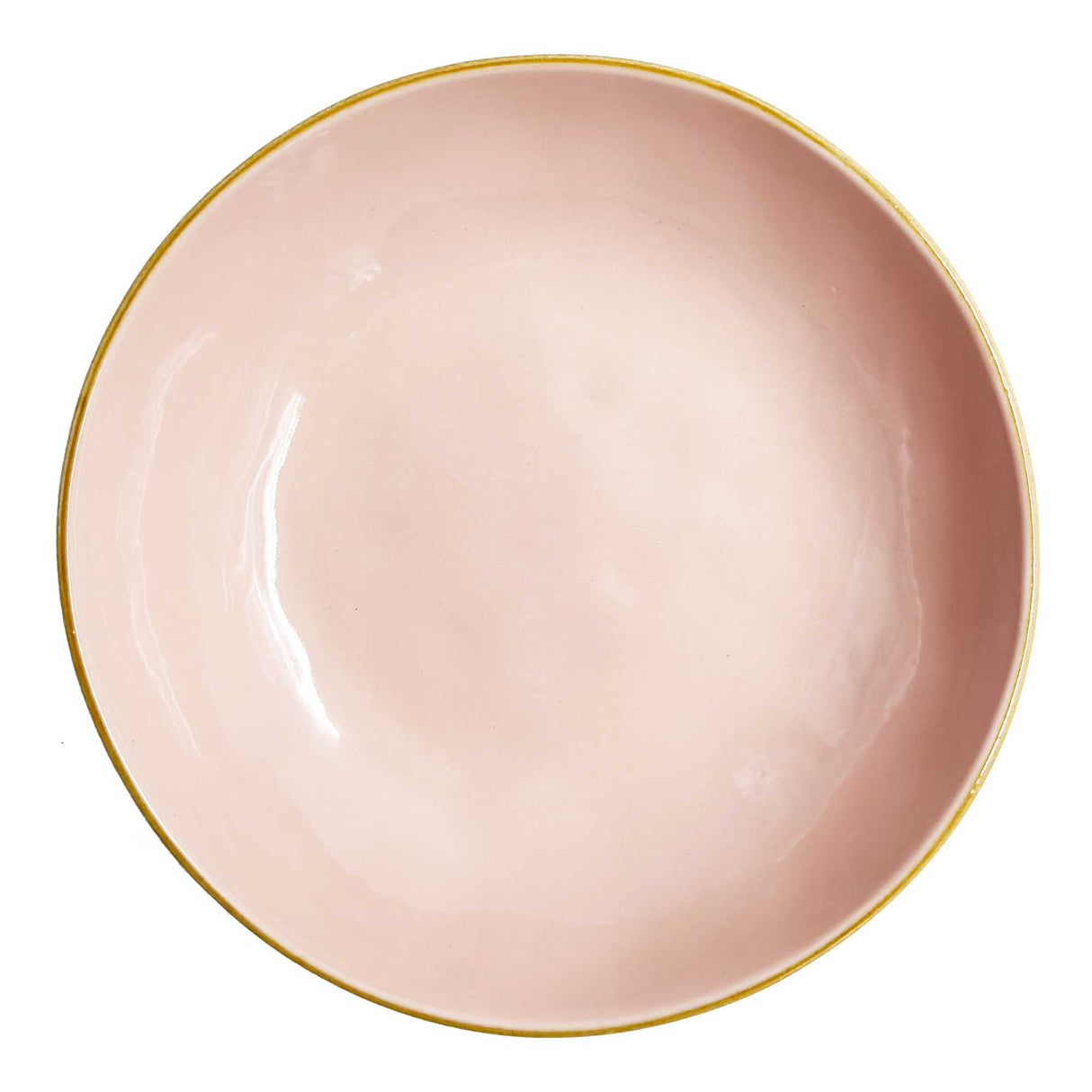 Piatto fondo Concerto Rose & Tulipani in stoneware color cipria 21 cm