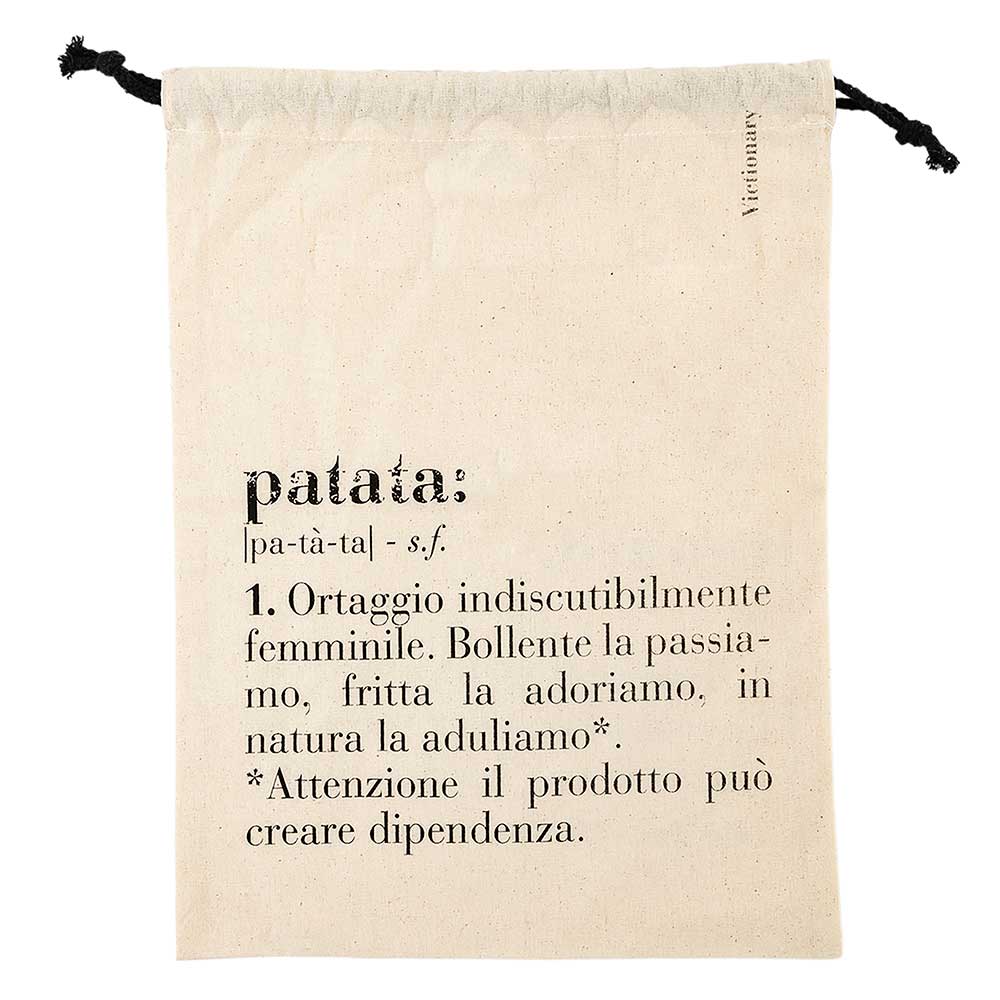 VILLA D'ESTE HOME TIVOLI Sacchetto Potato Patata 40x30cm in Cotone