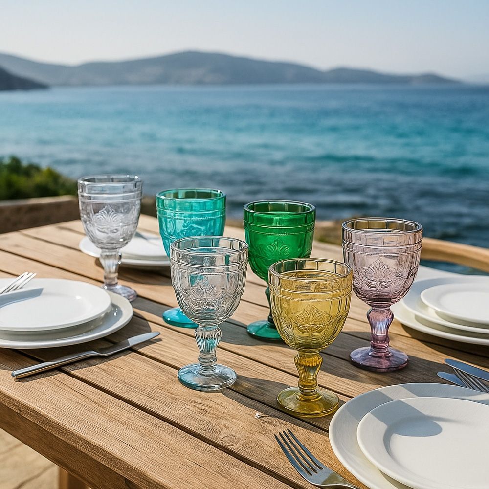 VILLA D'ESTE HOME TIVOLI Syrah Calici Vino Colorati Set 6 Pezzi 235ml Vetro