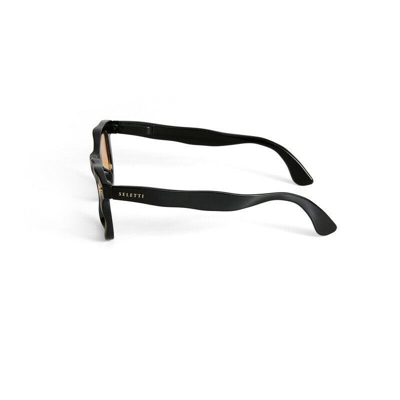 SELETTI x OKKIA Occhiali da Sole Dakota Unisex Neri Lenti Gialle