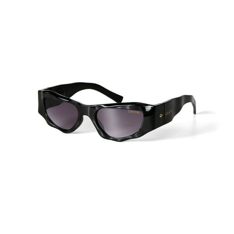 SELETTI x OKKIA Occhiali da Sole Colorado Unisex Neri Lenti Gialle
