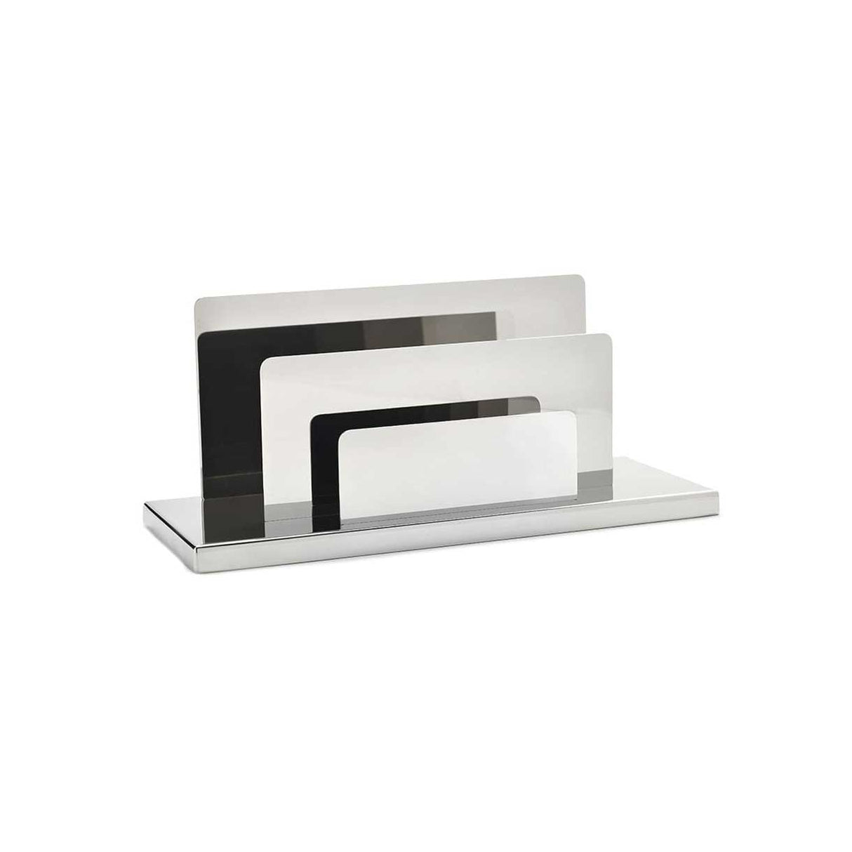 CRESIA Porta Buste Liscio in Acciaio Inox 23x10cm