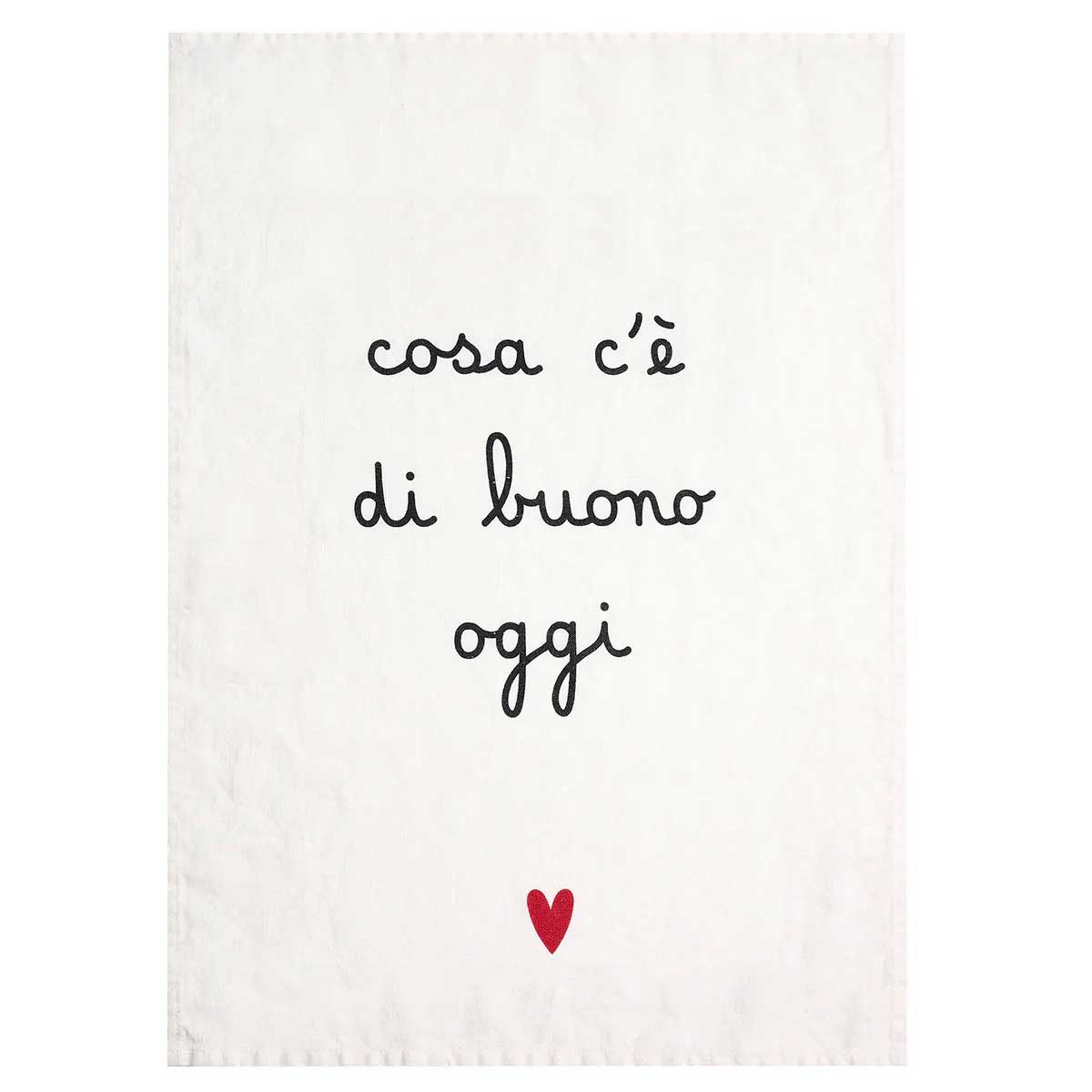 SIMPLE DAY Canovaccio in Lino Cosa c'è di Buono Oggi 50x68cm