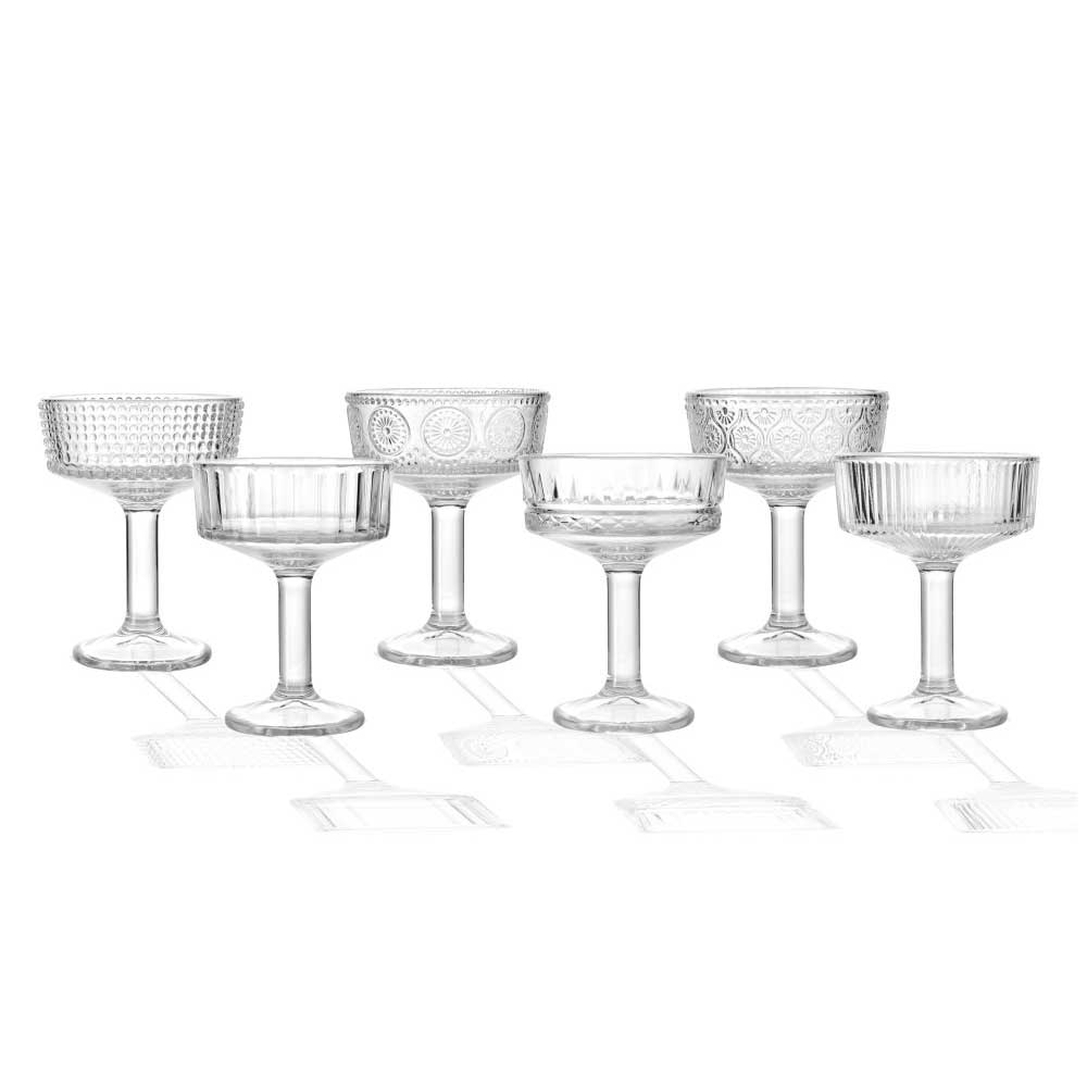 BRANDANI Coppa Chic da Cocktail Set 6 Pezzi Vetro 50ml