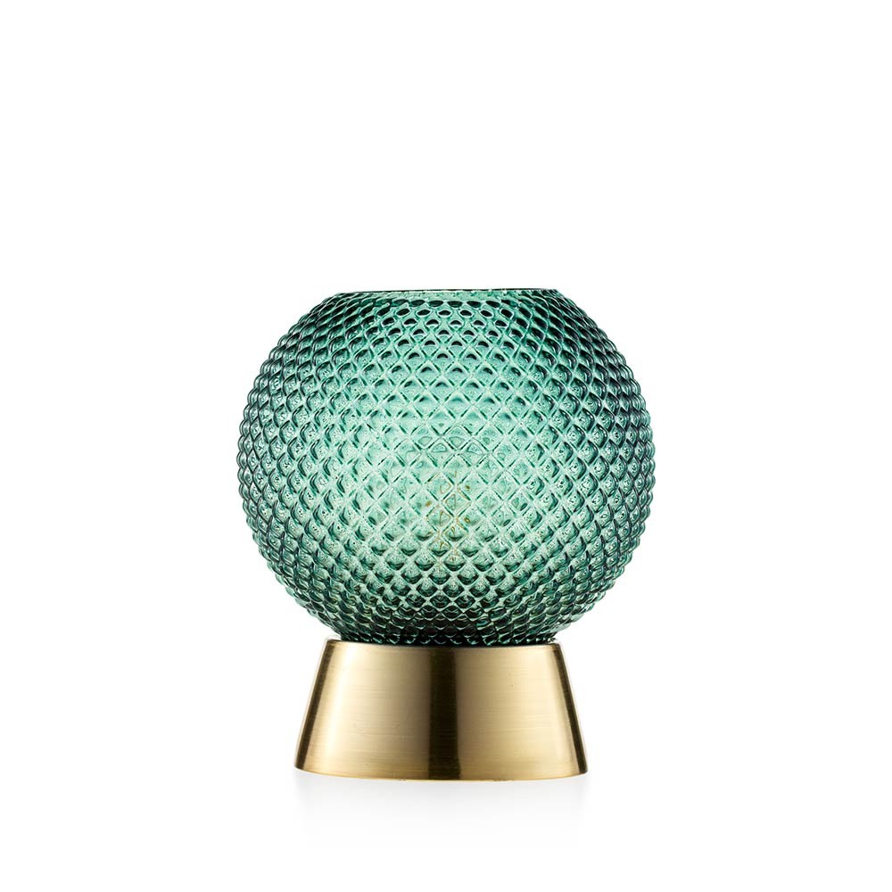 EMÒ ITALIA Lampada Sfera in Vetro Verde 14x16cm