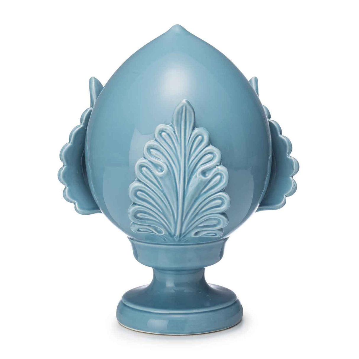 PALAIS ROYAL Pumo Pomo Pugliese Scatola Contenitore Decorazione 30cm Blu Cielo Ceramica