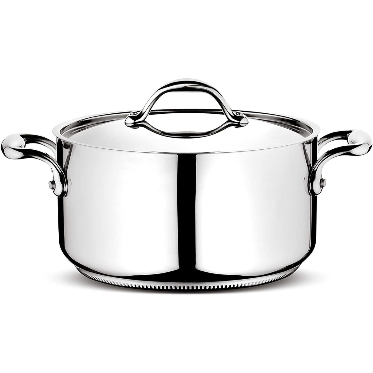 LAGOSTINA Accademia Deep Casserole 2 Handles with Lid 18cm Stainless Steel