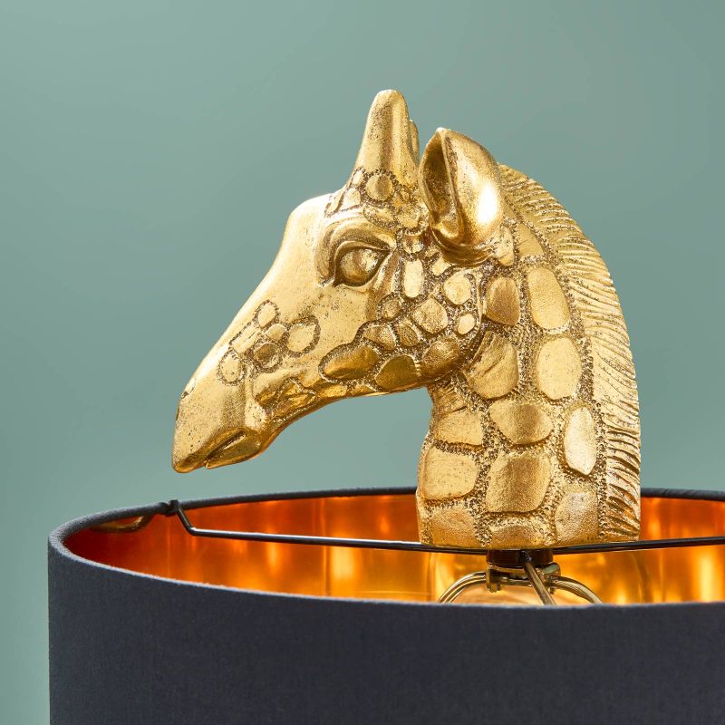 WERNS Giraffe Floor Lamp Black Gold GiGi 50x40x171cm