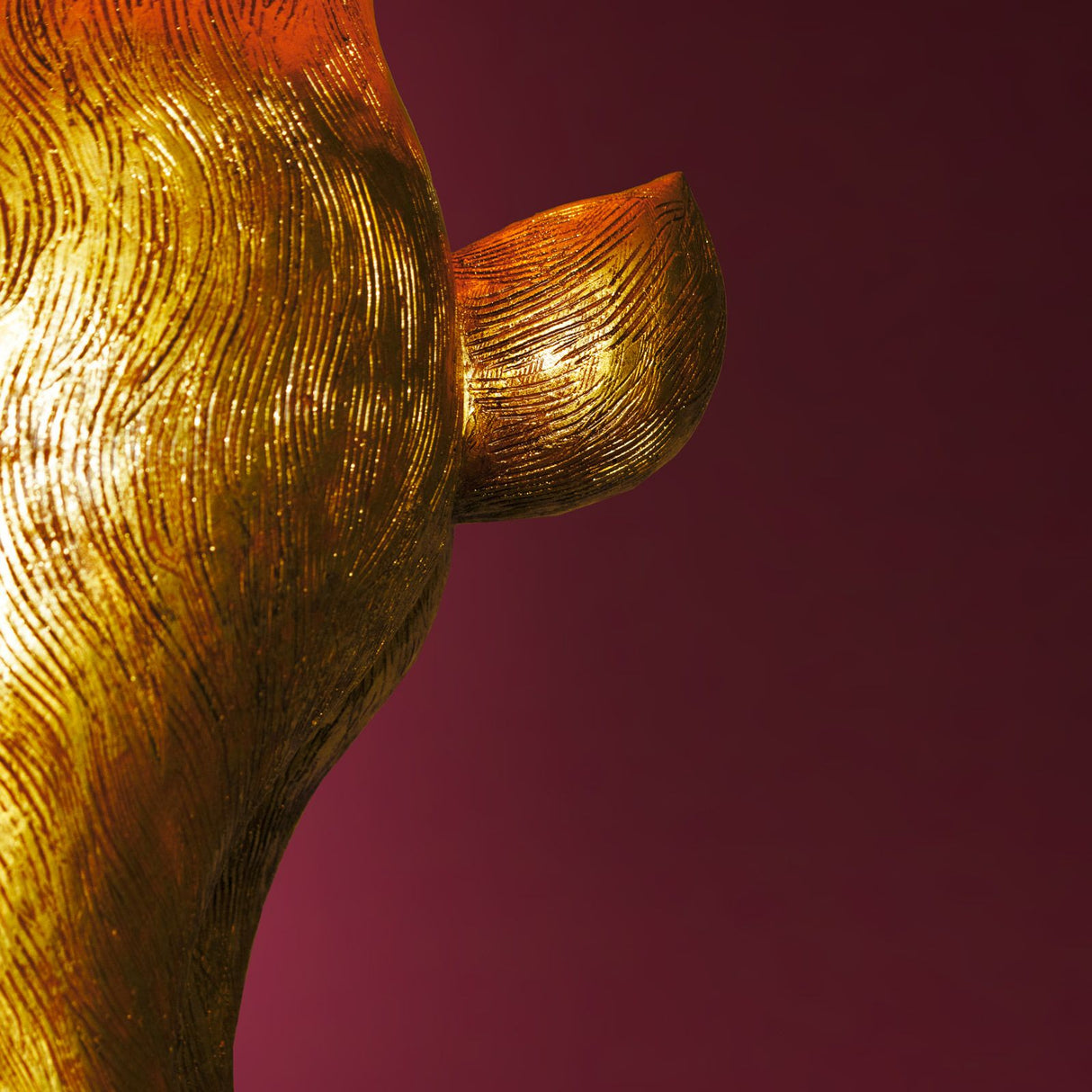 WERNS Lampada da Terra Coniglio Rabbit Oro/Nero 39x115cm