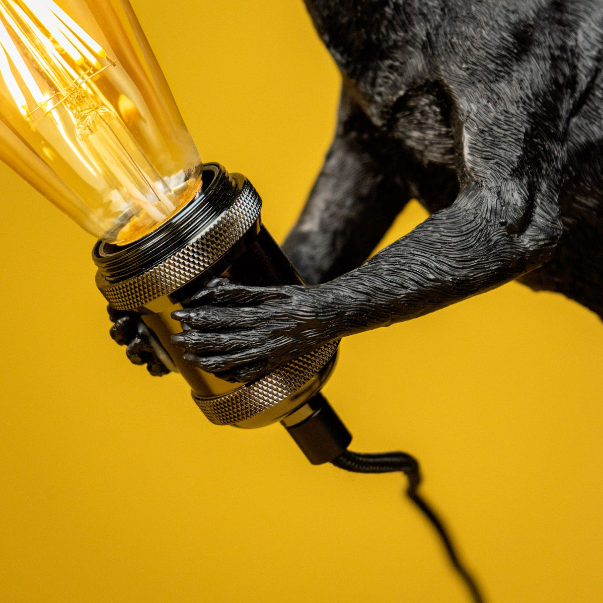 WERNS Lampada da Tavolo Canguro Skippie Nero Antracite 51x16x35cm