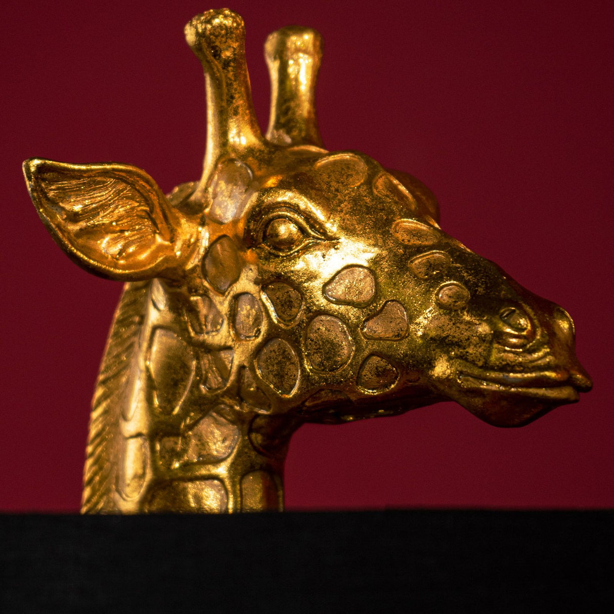 WERNS Lampada da Tavolo Giraffa Lucie Oro Nero 35x70cm