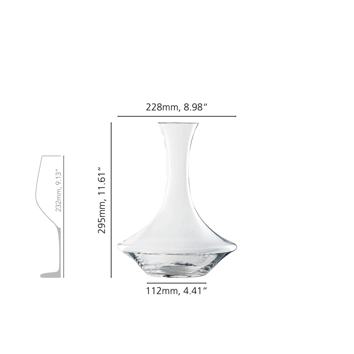 SPIEGELAU Authentis Decanter per Vino in Cristallo Soffiato a Mano 1000ml