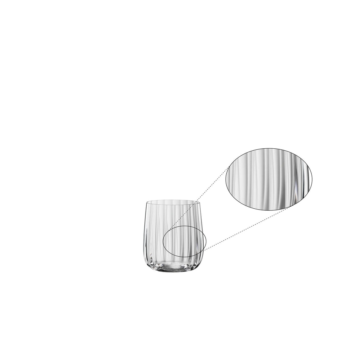 SPIEGELAU Lifestyle Tumbler Basso in Cristallo Set 4 Pezzi 340ml