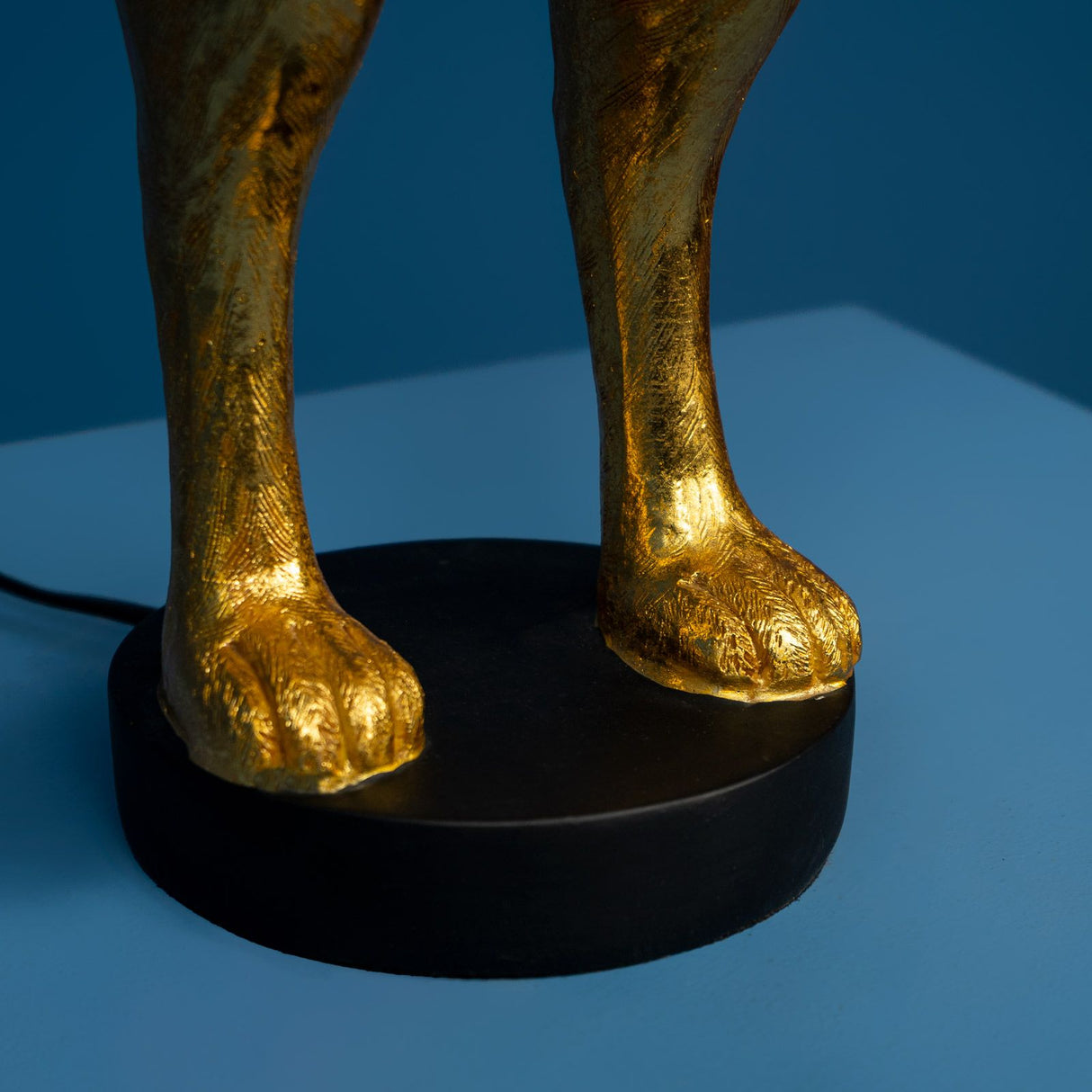 WERNS Table Lamp Hidden Rabbit Bunny Magenta Gold 24x24x74cm