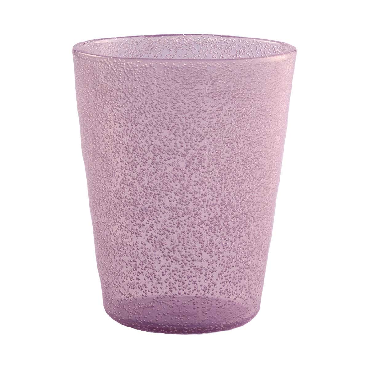 MEMENTO Synth Bicchieri Acqua Colorati Rosa Set 6 Pezzi 330ml Plastica