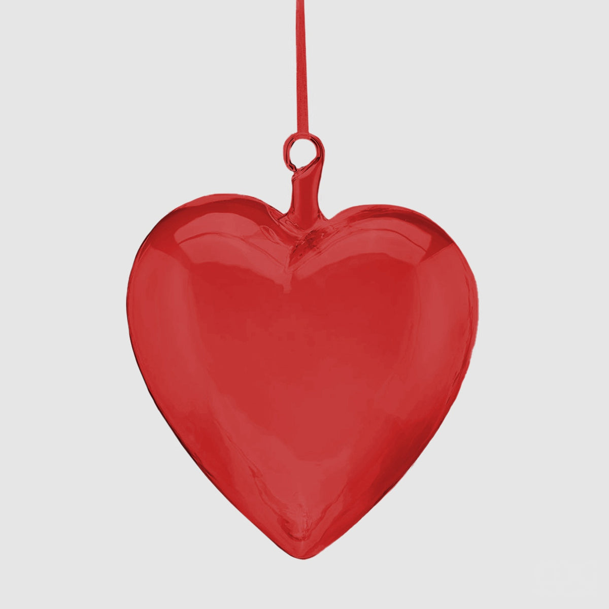 EDG Enzo De Gasperi Pendaglio Natalizio Cuore Rosso in Vetro 18cm