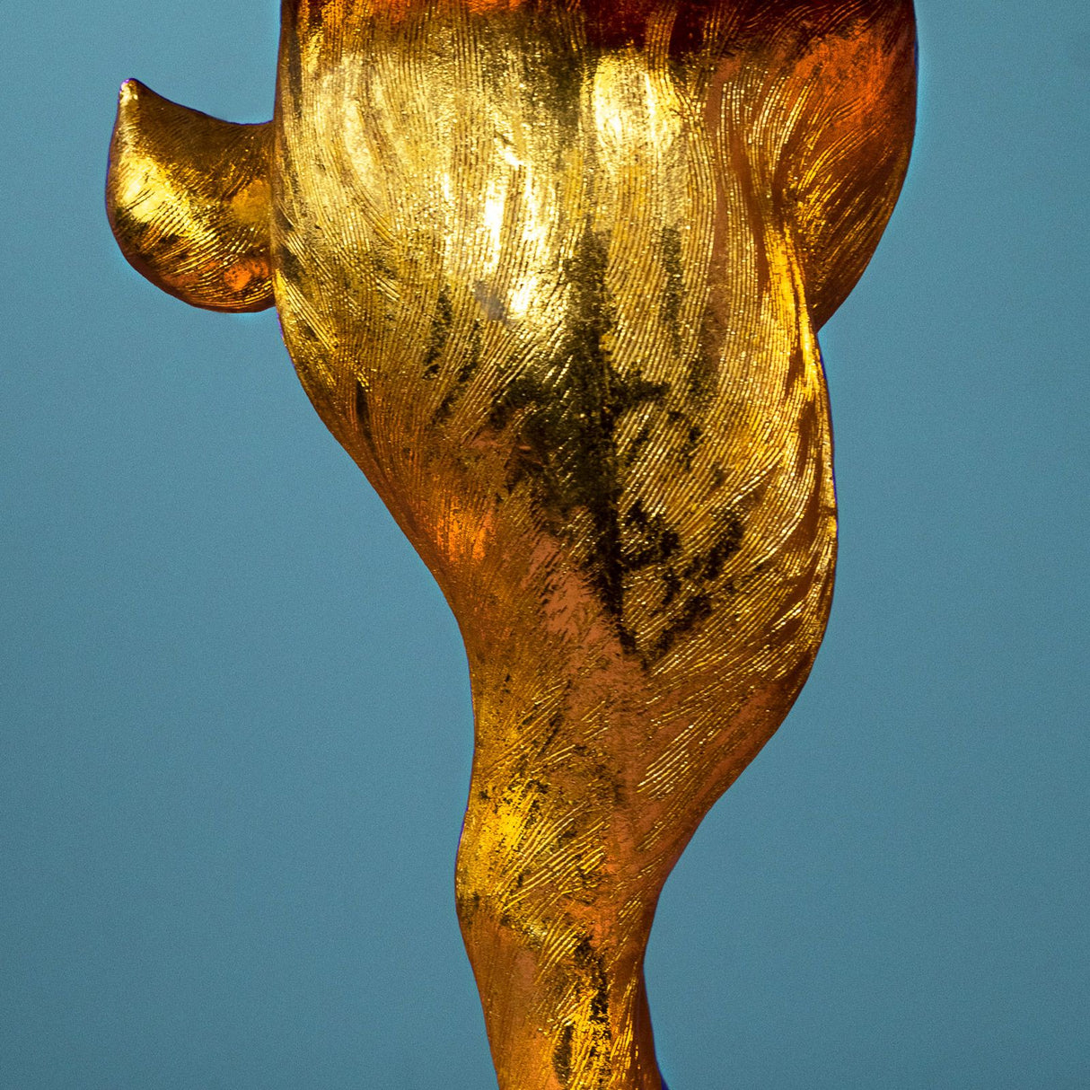 WERNS Lampada da Tavolo Coniglio Nascosto Bunny Nero Oro 24x24x74cm