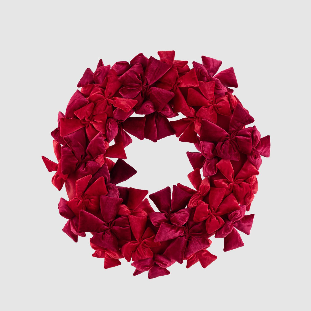 EDG Enzo De Gasperi Corona Natalizia di Fiocchi Rosso in Poliestere 70cm