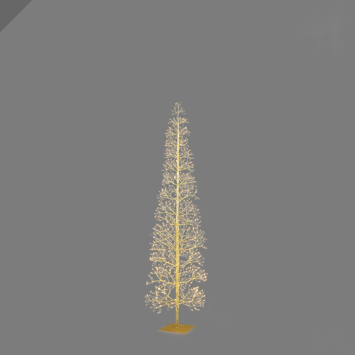 EDG Enzo De Gasperi Faggio Luminoso Natalizio Slim Oro 708 LED 150cm
